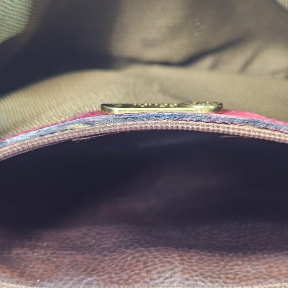 Fendi Vintage Two Way Deep Burgundy Leather - Slider Strap Includes COA 1970s - Picture 13 of 16